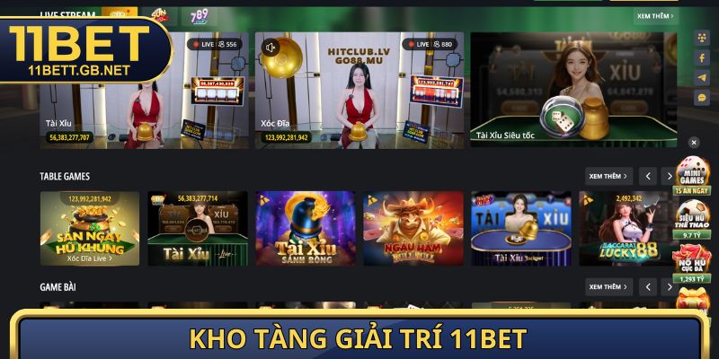 11BET 6 Kho tàng giải trí 11bet