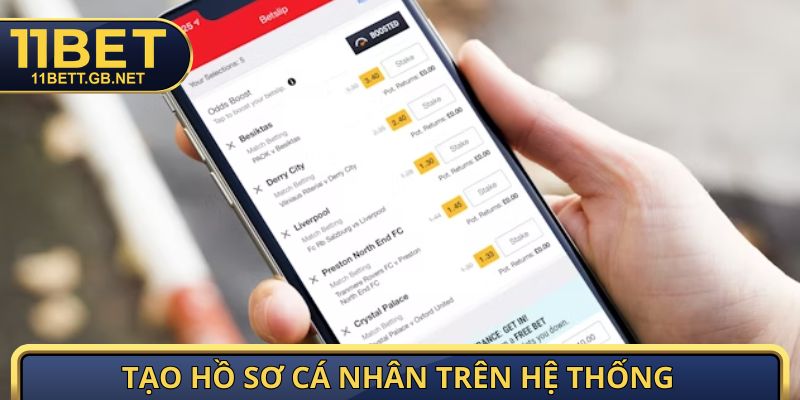 Tạo hồ sơ cá nhân trên hệ thống