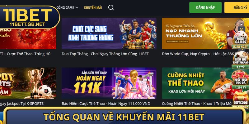 Khuyến Mãi 11Bet - Tổng Hợp Những Ưu Đãi Hot Trong 2026 1 Tổng quan về khuyến mãi 11Bet